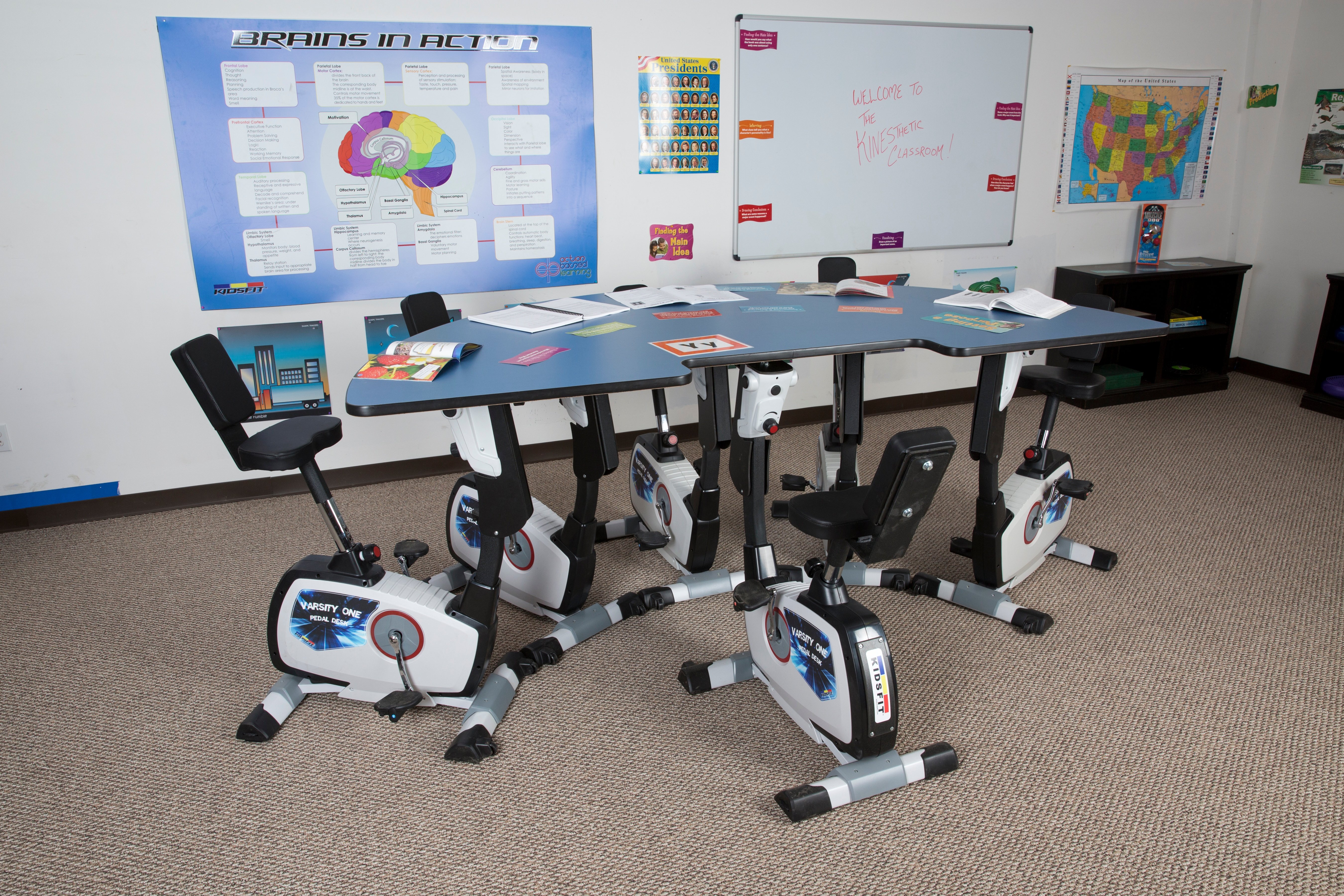 Kids pedal desk best sale